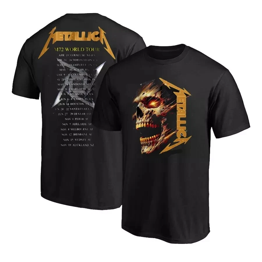 Metallica World Tour Date 2025 Unisex Shirt For Fan