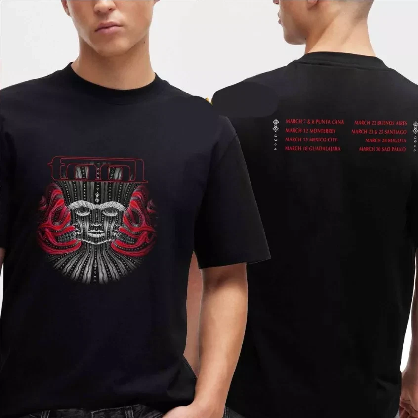Tool Band Live In The Sand South America 2025 Tour Dates Two Sided T-Shirt