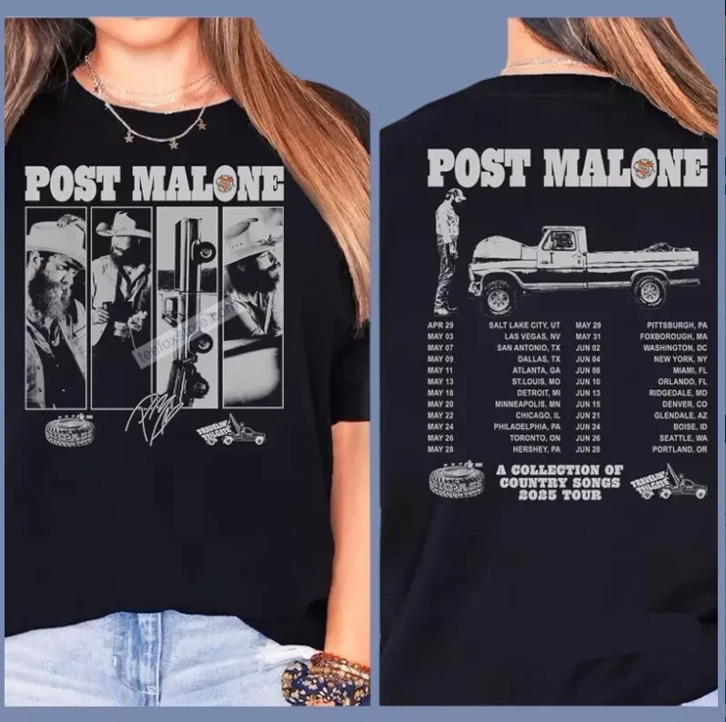 Post Malone A Collection Of Country Songs 2025 Tour T-Shirt Gift For Fans