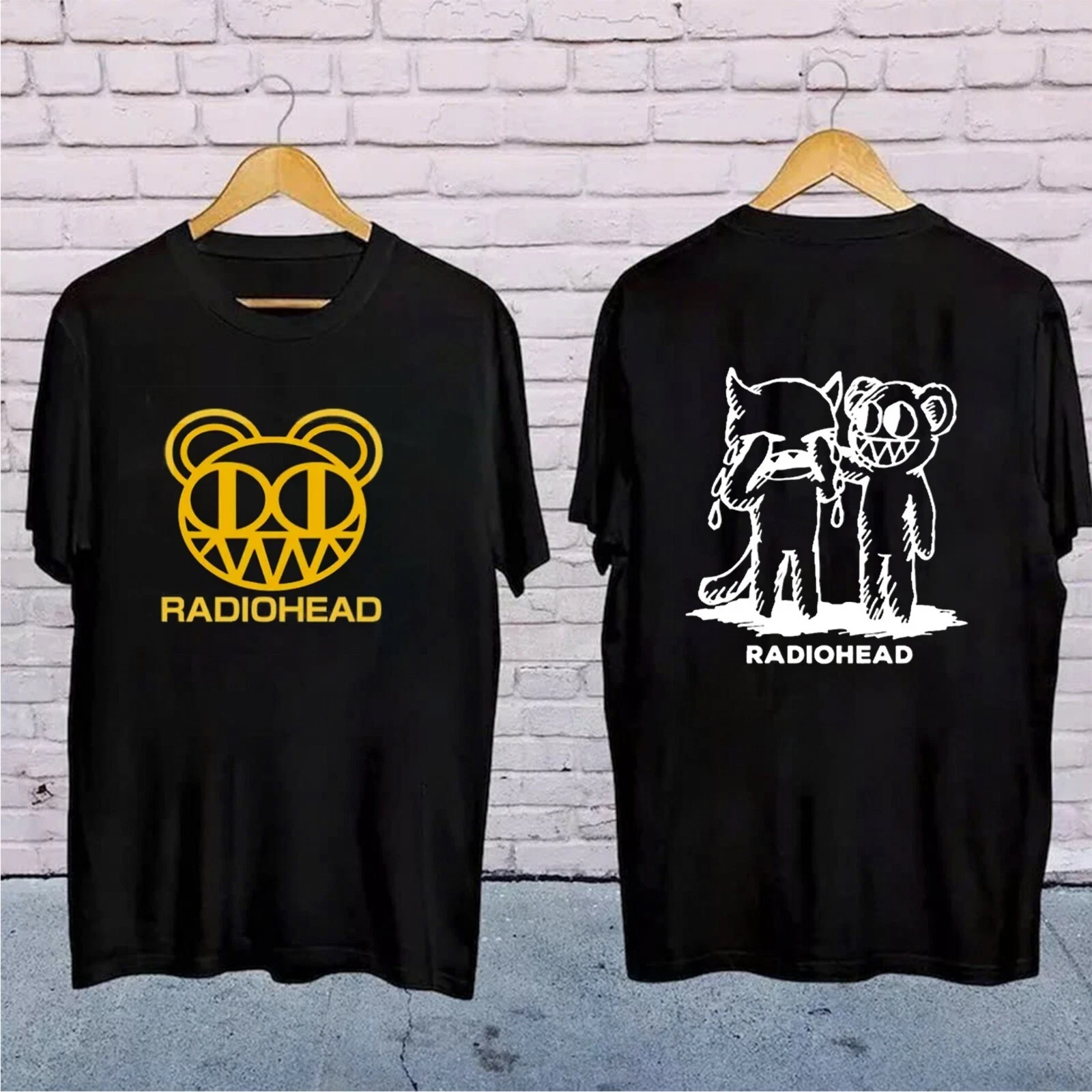 Radiohead Band Short Sleeve 2 Sided Unisex Shirt, Gift For Fan Rock Band