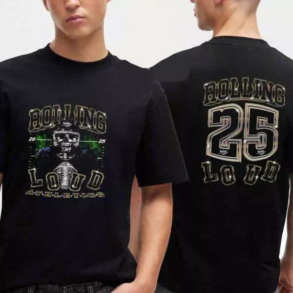 Rolling Loud 2025 Linebacker World Tour Two Sided T-Shirt Gift All Size S-4Xl