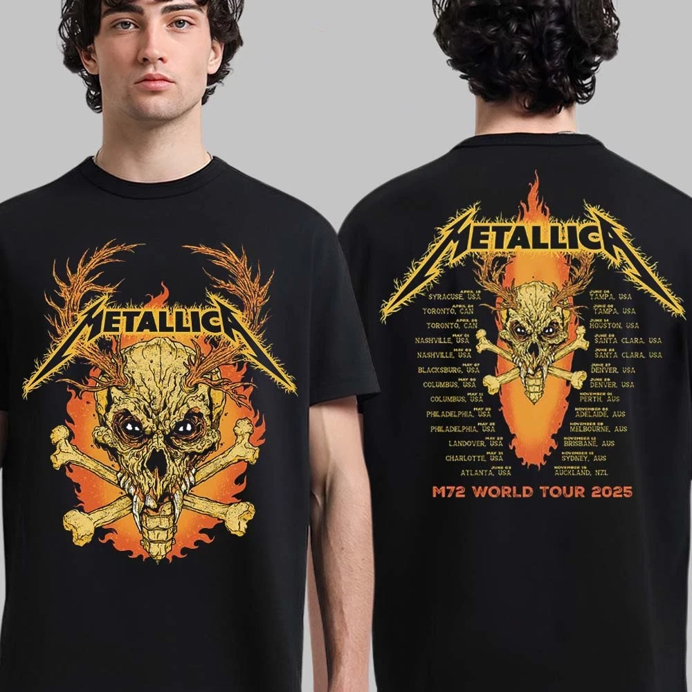 Metallica M72 World Tour 2025 Inspired T-Shirt Best Gift Tee