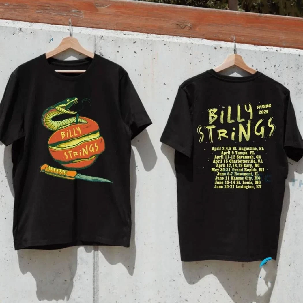 Billy Strings Spring 2025 Tour Snake Apple Unisex T-Shirt All Size