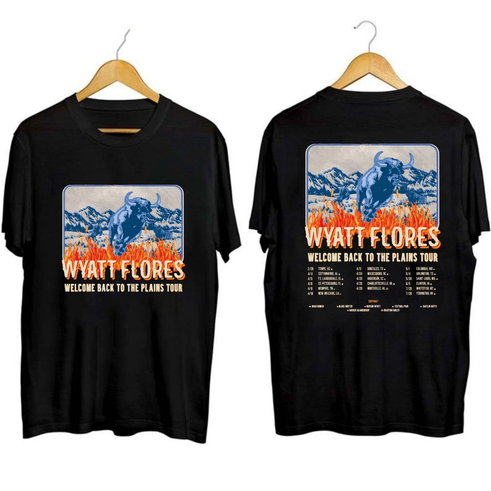 New  Wyatt Flores Tour 2025 Shirt Fans Gift Size S-4Xl