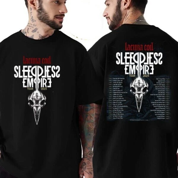 Lacuna Coil Sleepless Empire Tour 2025 For March April And May 2025 TShirt