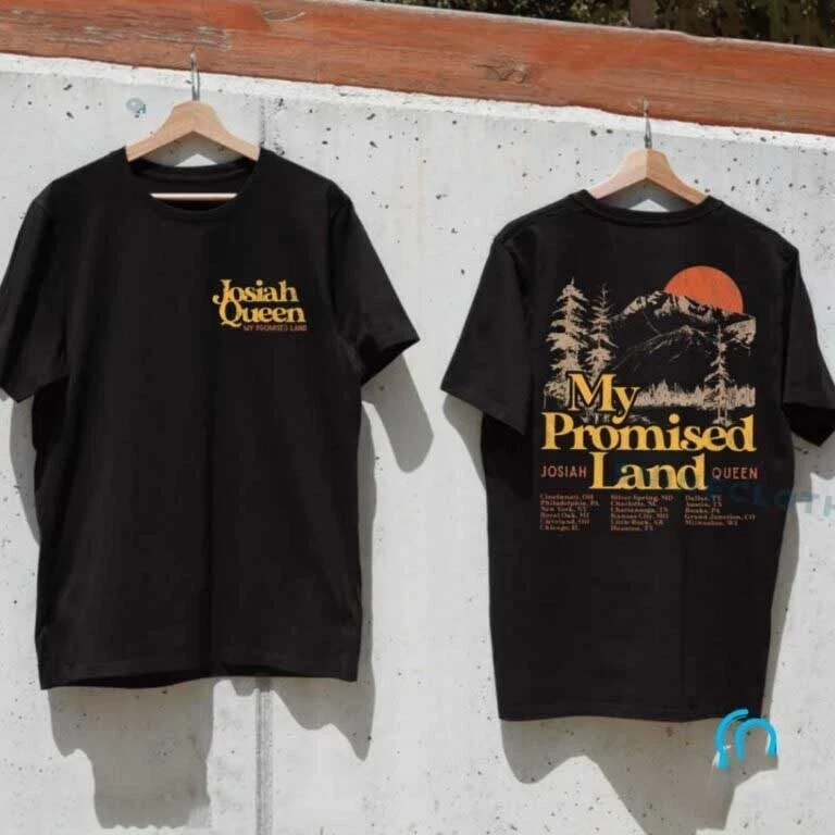 Josiah Queen My Promised Land Tour 2025 Unisex T-Shirt Fans Gift Sz S-4Xl