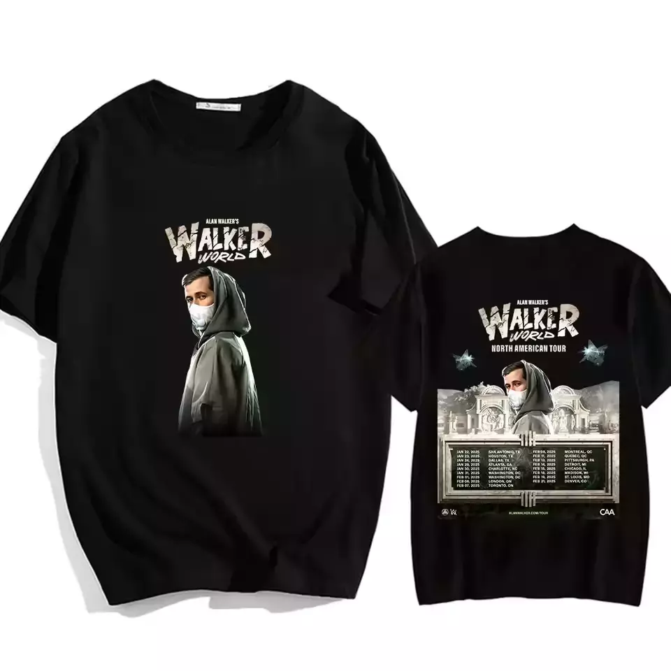 Alan Walker World Tour 2025 T-Shirt For Fans Double Sided