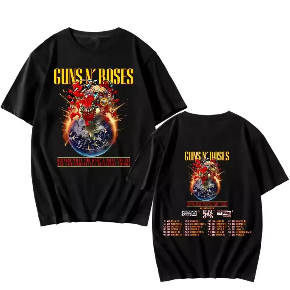 Guns N Roses 2025 Tour T-Shirt For Fans Double Sided