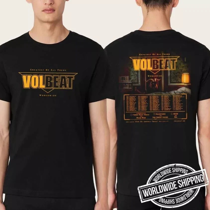 Volbeat Greatest Of All Tours Worldwide 2025 Fan Gifts Two Sides Unisex T-Shirt