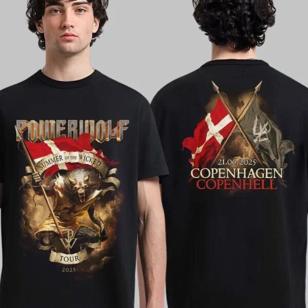 Powerwolf Summer Of The Wicked 2025 Copenhagen Copenhell On June 21 2025 T-Shirt