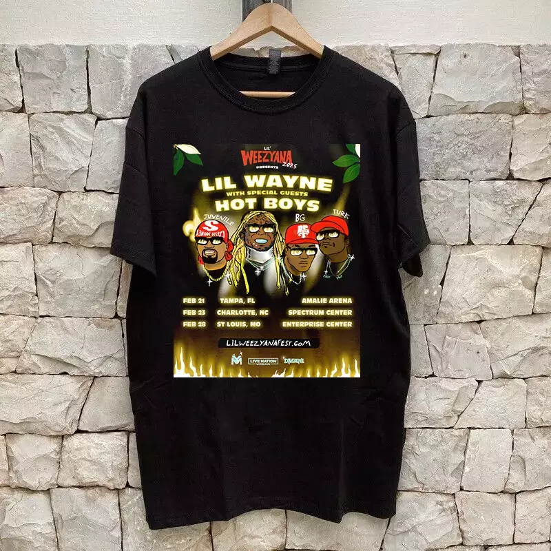 The Hot Boys Lil Wayne A Mini-Tour For 2025 Shirt Full Size