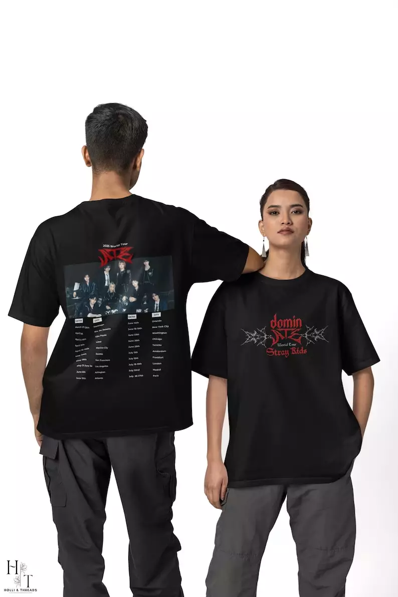 Stray Kids Dominate World Tour 2025 Unisex Tee