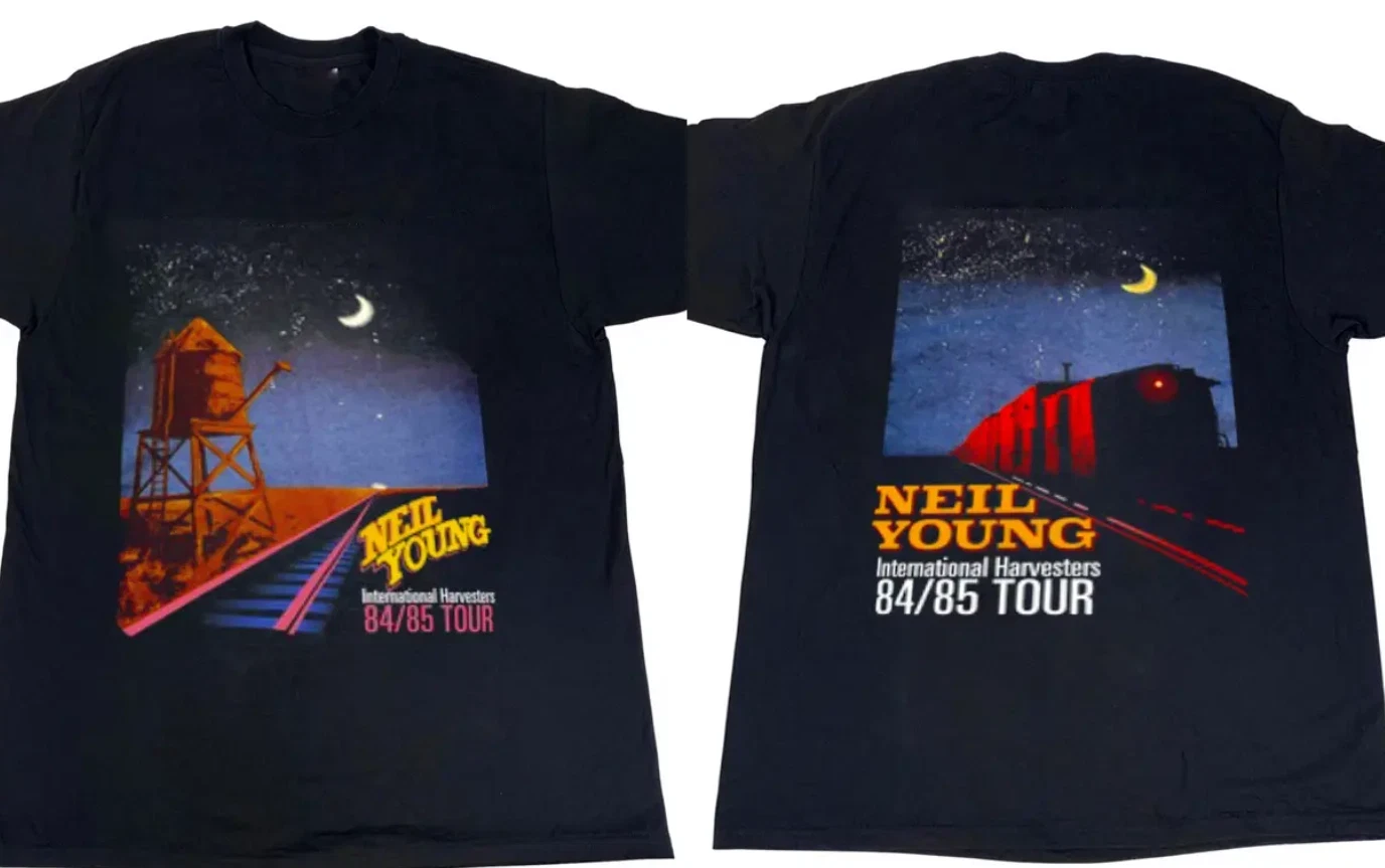 Neil Young Shirt, Double Side, Hot 2025 Trending Shirt