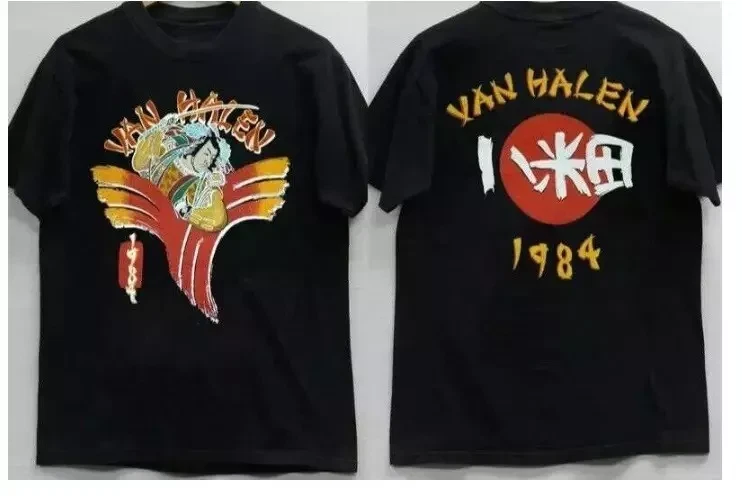 Van Halen 1984 Japan Samurai Tour 80S T-Shirt, Vintage Van Halen T-Shirt
