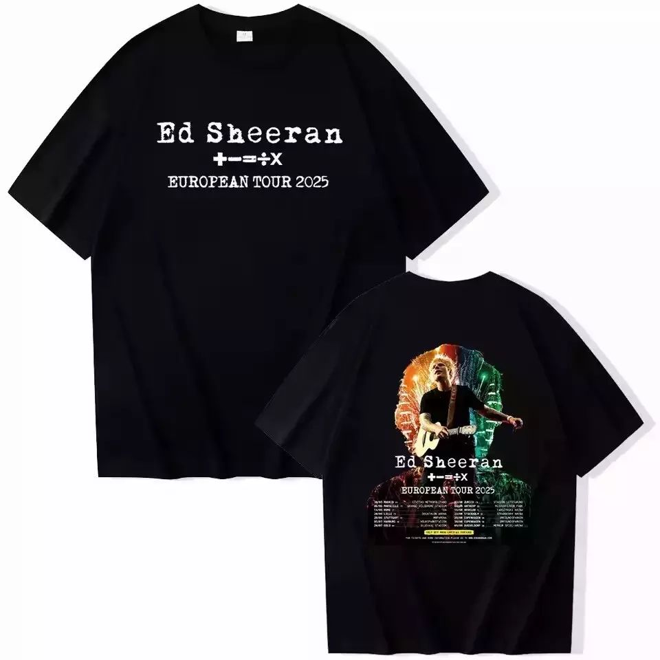 Ed Sheeran European Tour 2025 T-Shirt For Fans