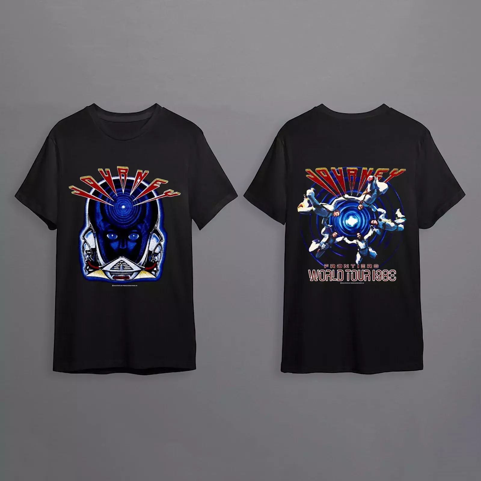 Rare 1983 Vintage Journey Band Tee, Frontiers World Tour T-Shirt