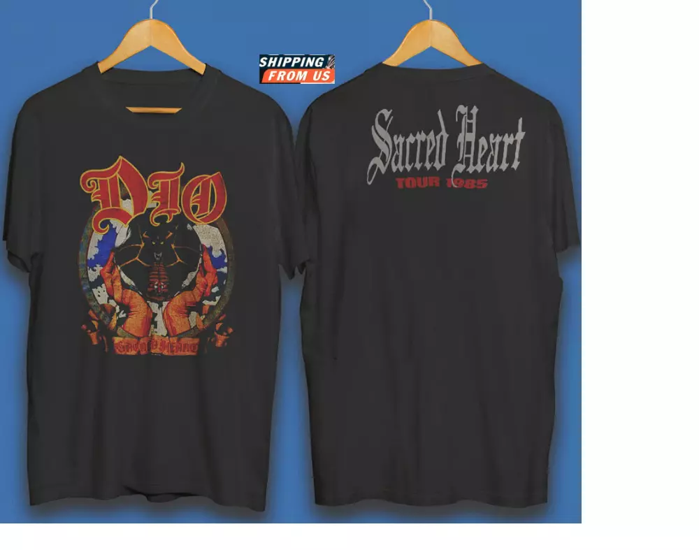 Tour Dio Heart 1985 Sacred Shirt Vintage Band 80S Size Rare Concert Sabbath
