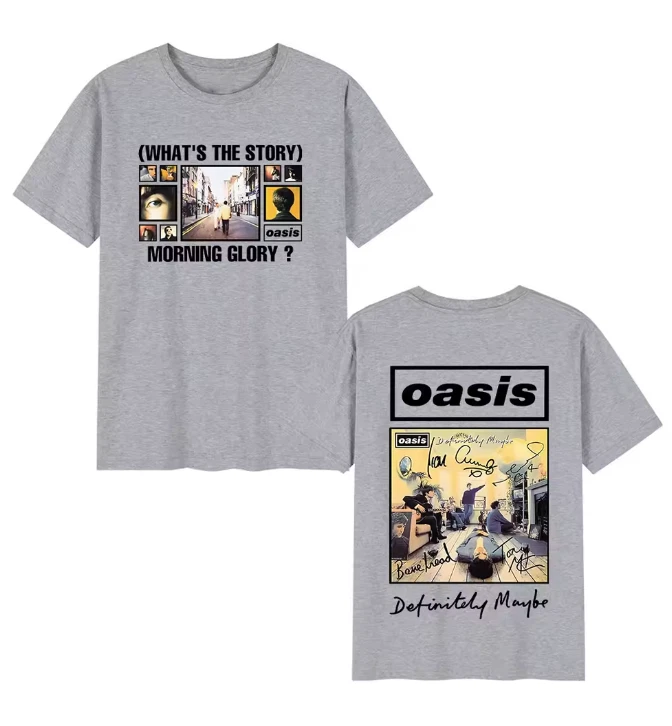 O-Oasis T-Shirt British Rock Band Vintage T-Shirt Mens Clothing3