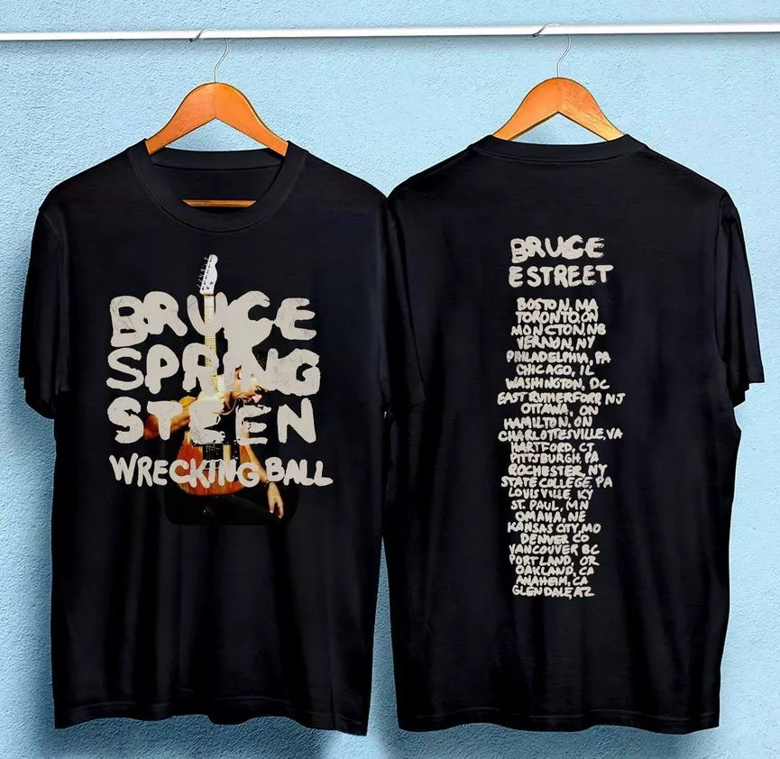 Vintage Bruce Springsteen Wrecking Ball Tour T-Shirt, Bruce Springsteen E Street
