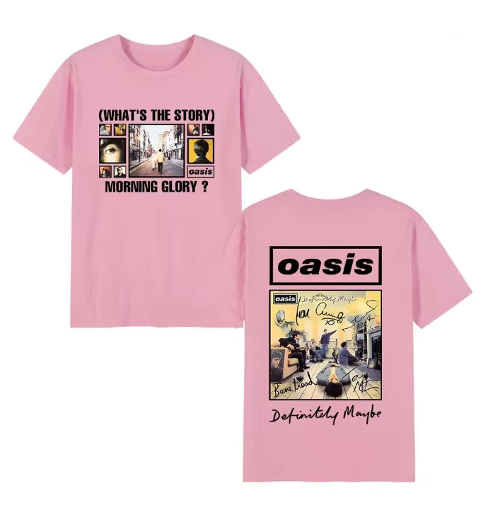 O-Oasis T-Shirt British Rock Band Vintage T-Shirt Mens Clothing7
