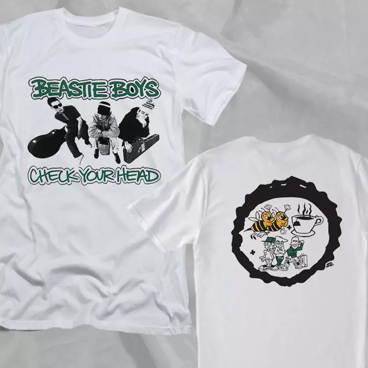 Beastie Boys Band Check Your Head Retro Style Double Sided T-Shirt