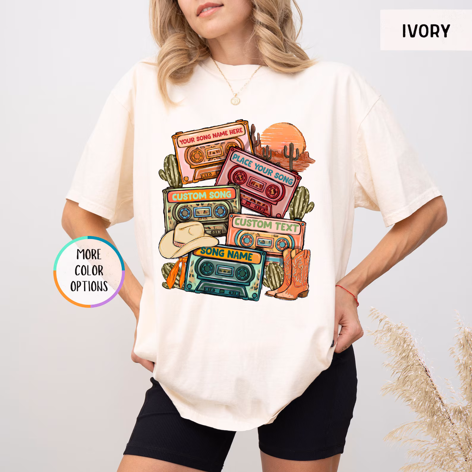 Cassette Tape Shirt, Custom Cassette Tape Shirt, Country Music Shirt