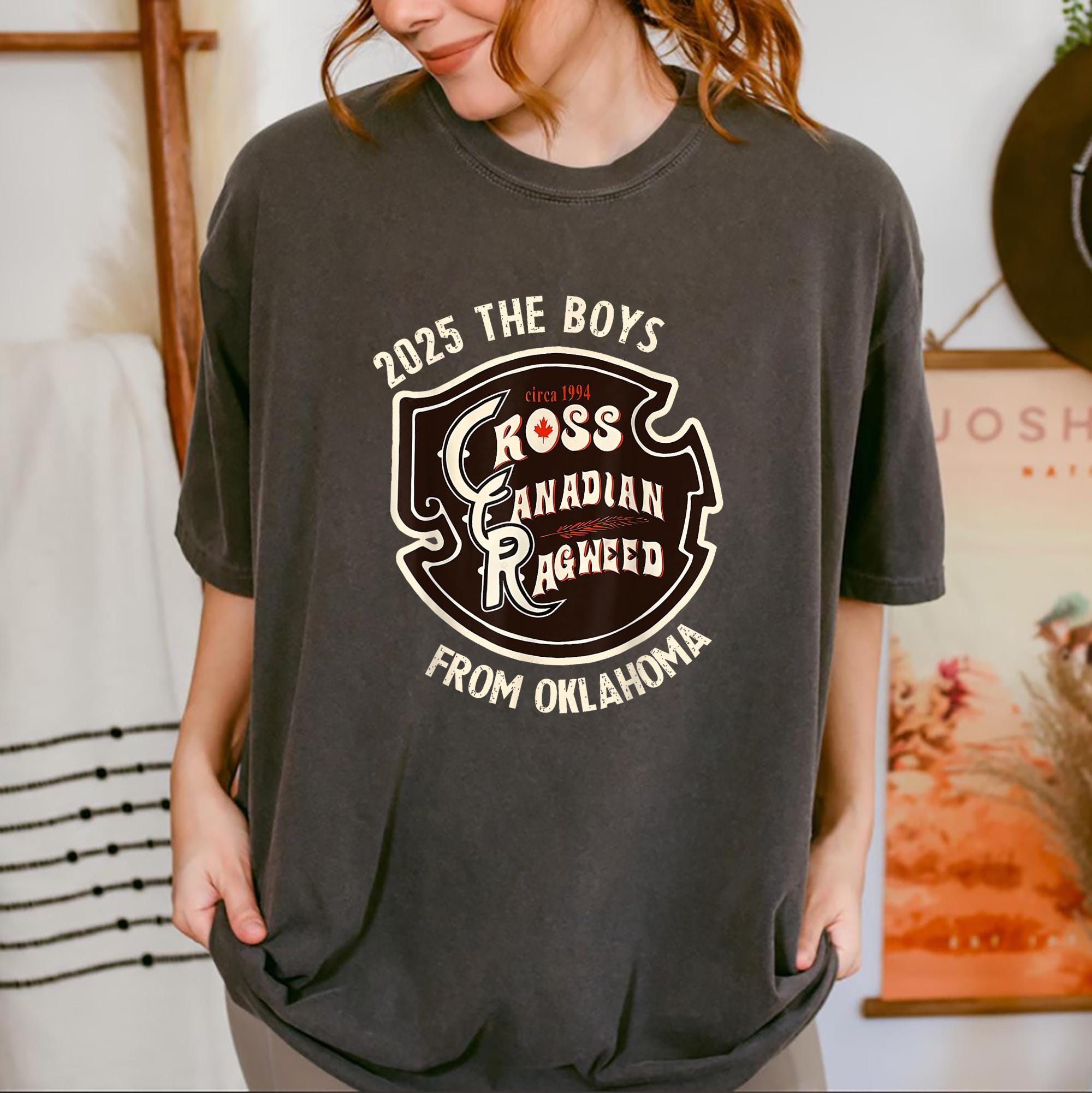Cross Canadian Ragweed The Boys From Oklahoma Concert 2025 Comfort Colors Shirt, Ragweed Tour 2025