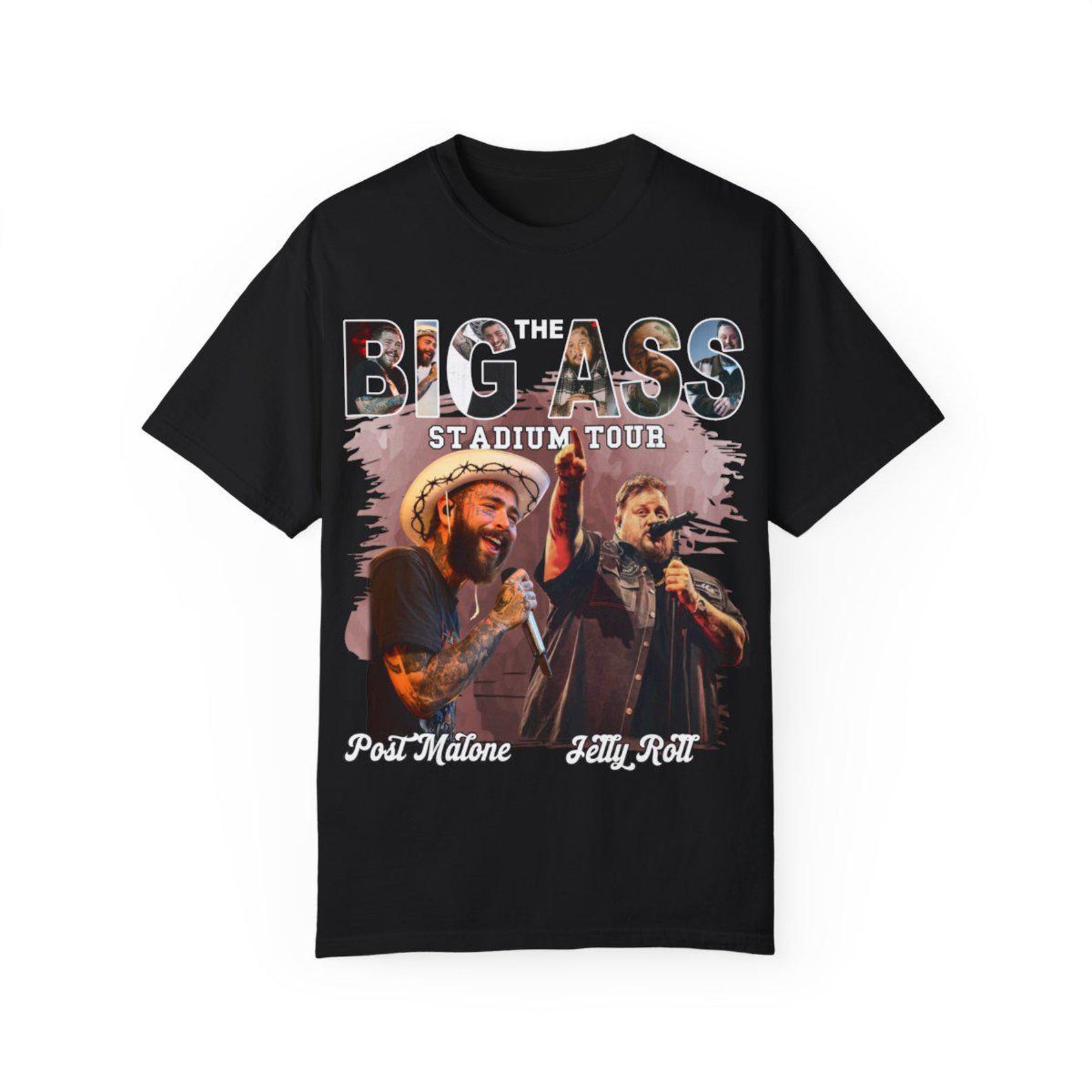 Post Malone Tour 2025 Shirt, Big Ass Stadium Tour Jelly Roll Shirt