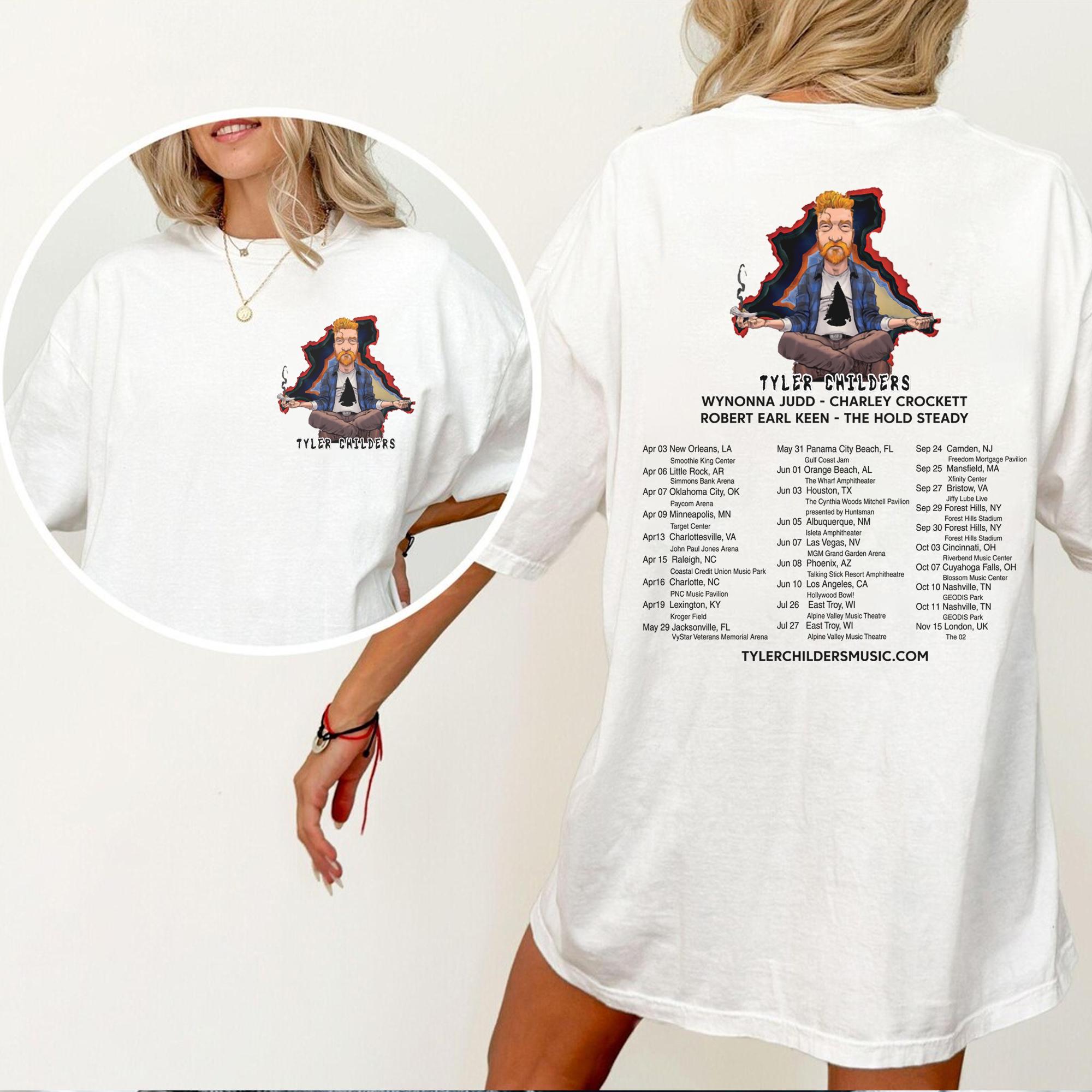 Tyler Childers On The Road 2025 Tour Shirt SweatShirt Hoodie, Tyler Childers Concert 2025, Tyler Childers Fan Gift