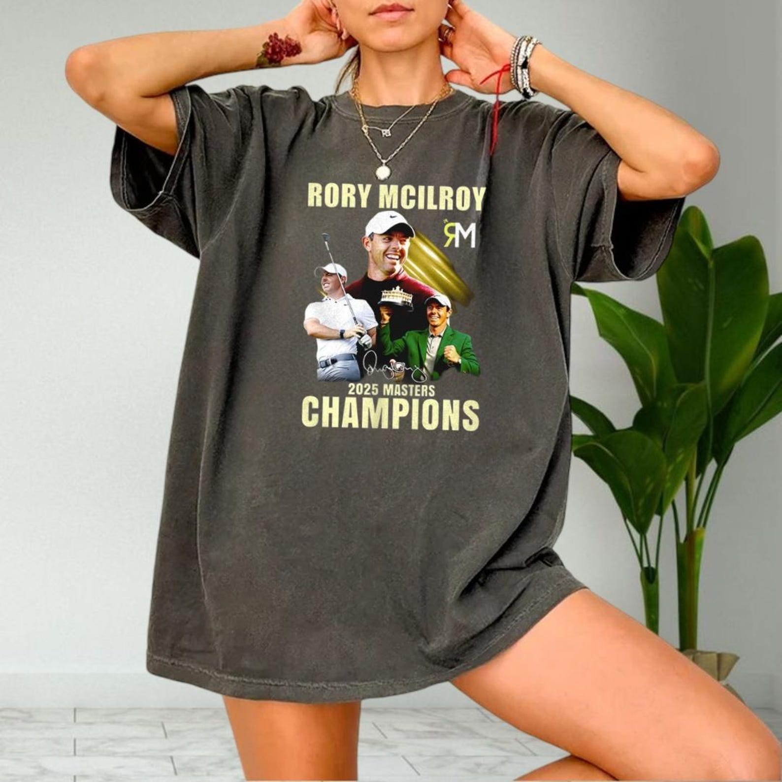 Rory Mcilroy 2025 Masters Champions Shirt, Masters Tour 2025 Shirt Golf Tee