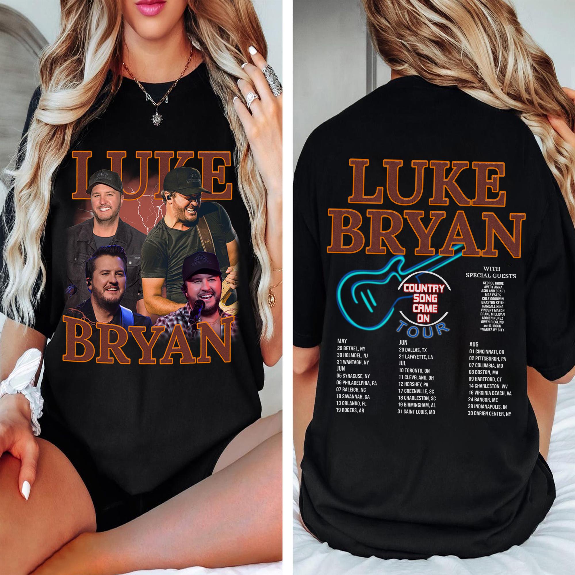 Luke Bryan Graphic T-Shirt/ Hoodie/ SweatShirt, 2025 Luke Bryan Country Song Came On Tour Shirt, Luke Bryan Shirt