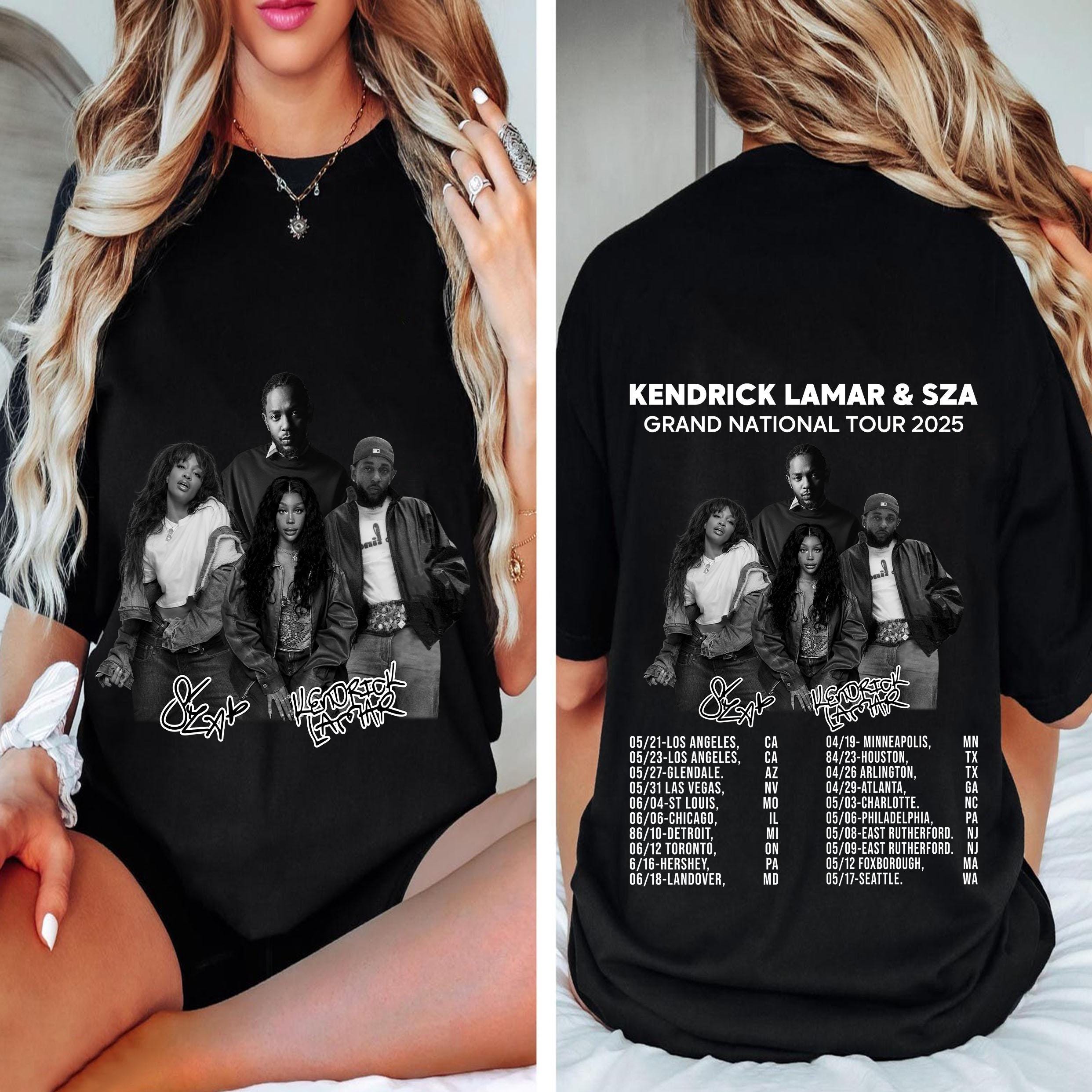 Kenrick Lamar Sza Shirt, Super Bowl Shirt, Grand National Tour Shirt