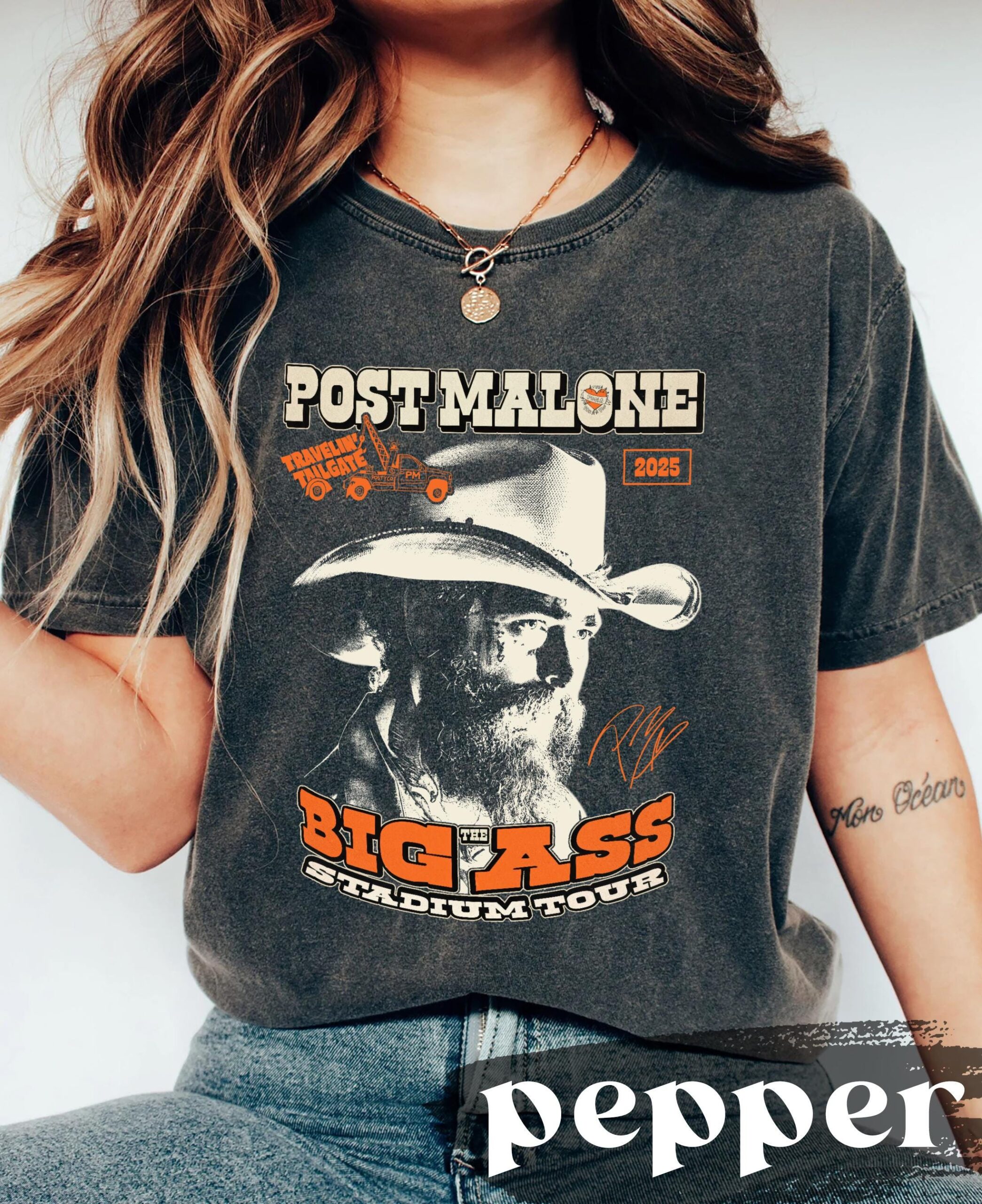Vintage Post Malone Tour Shirt, Big Ass Stadium Tour, Comfort Colors Posty 2025 Tour