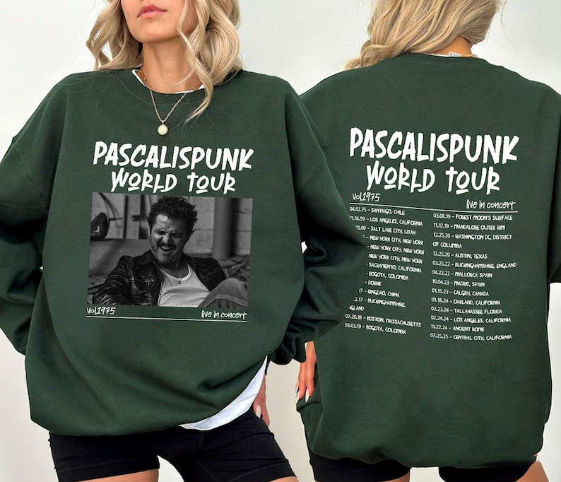 Pedro Pascal World Tour Sweatshirt, Pedro Pascal Vintage Sweatshirt, Pedro Pascal Sweatshirt