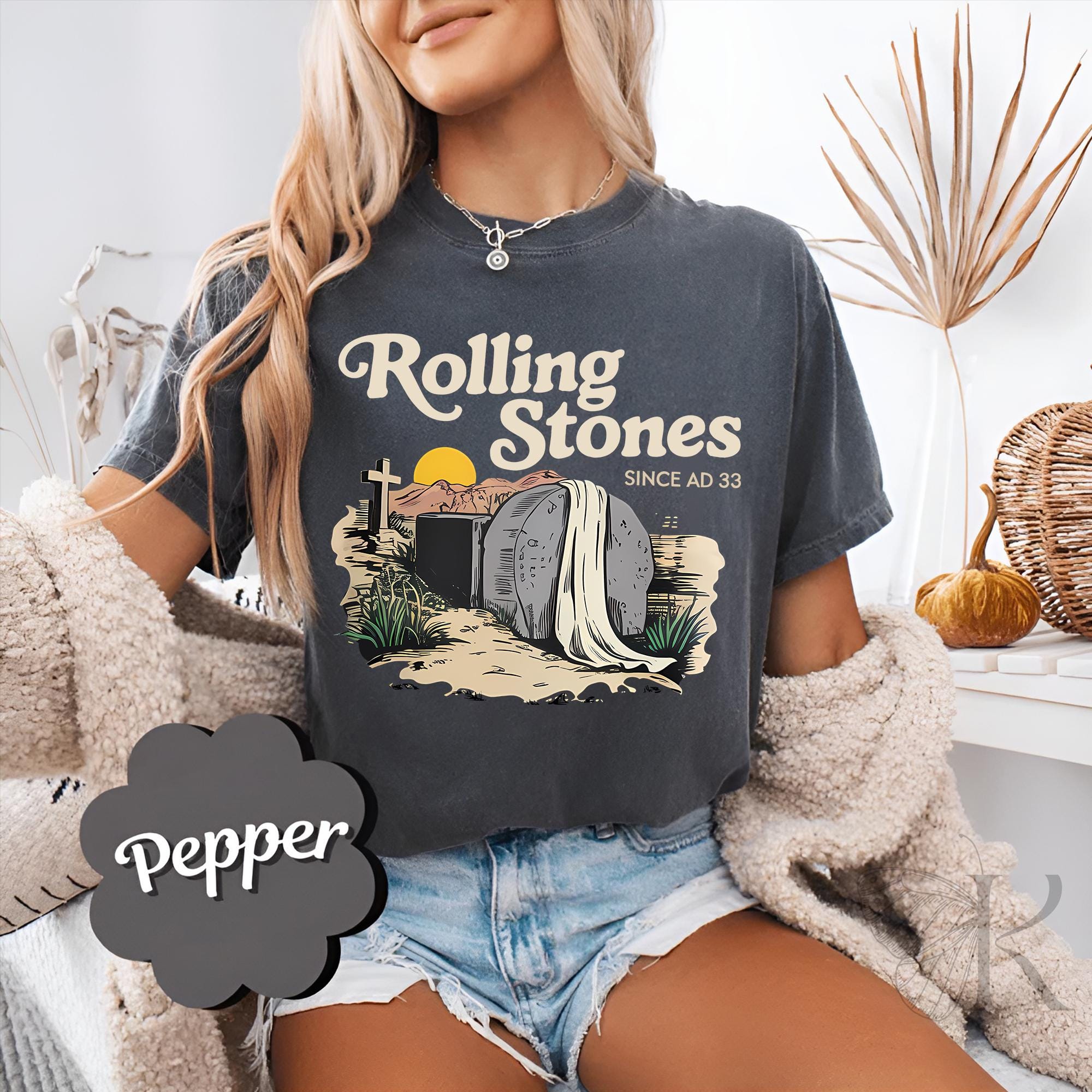 He Is Risen Sublimation Shirt, Rolling Stones Shirt, Retro Since Ad 33 ShirtShirt