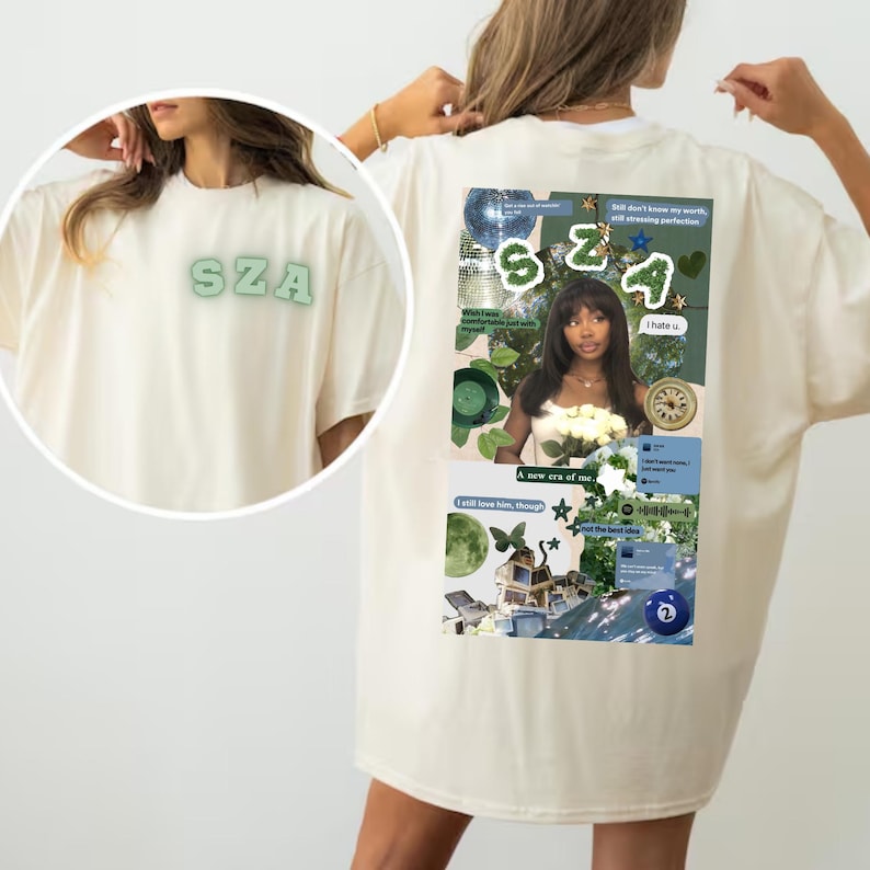 Sza Album Cover, Sza Merch, Sza Aesthetic Tee