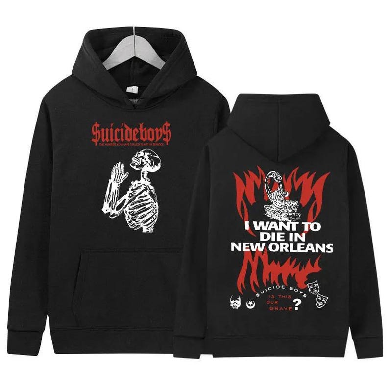 Suicideboys G59 Tour Print Hoodie MenS Vintage