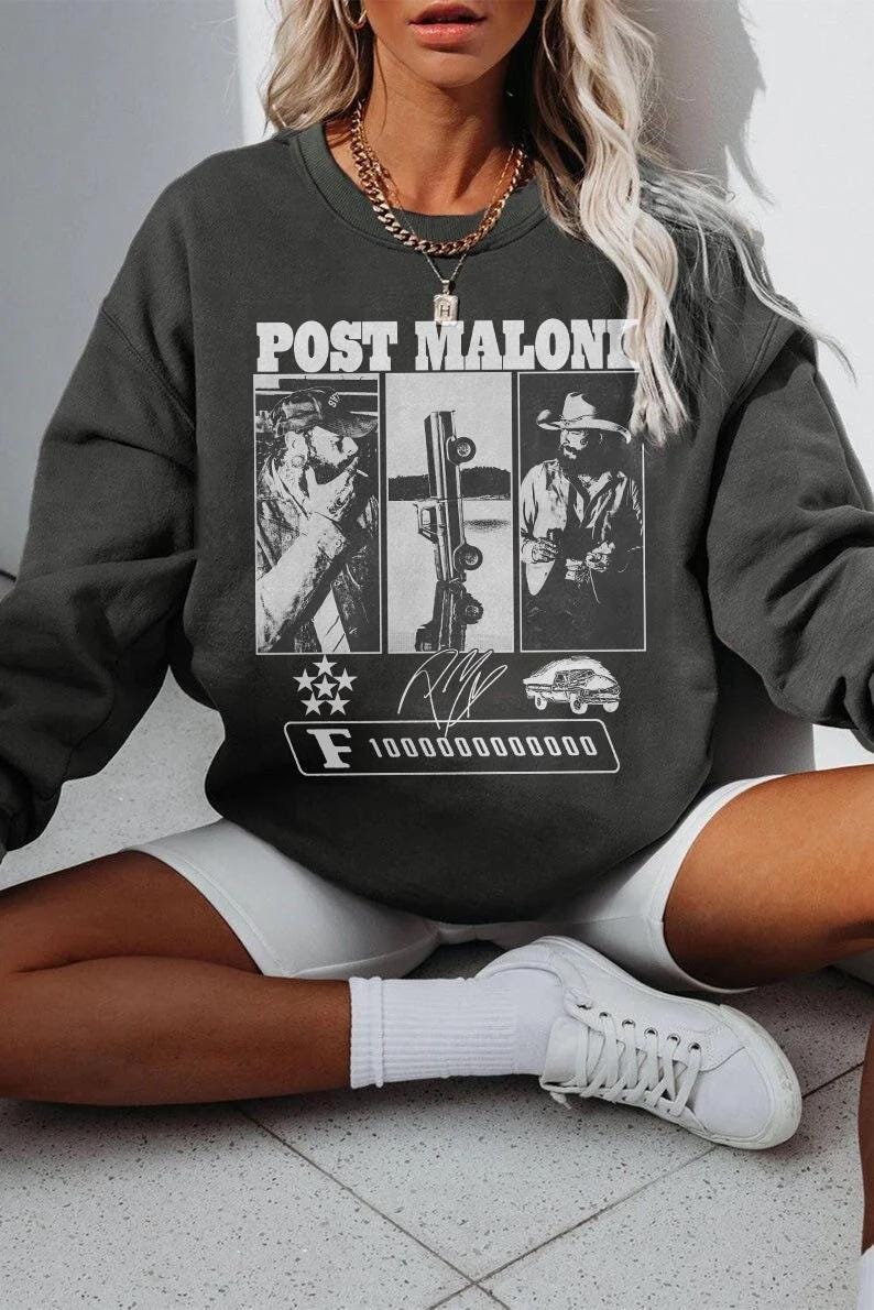 Vintage Post Malone Shirt, Post Malone The F-1 Trillion Album Shirt, Post Malone Merch
