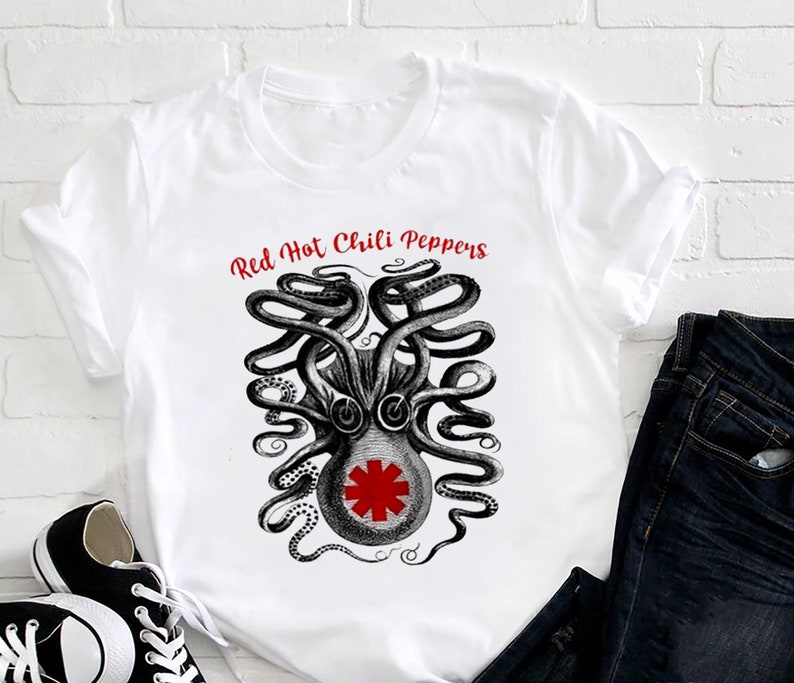 90S Vintage Red Hot Chili Peppers Band T-Shirt, Red Hot Chili Peppers Tour Shirt, Rhcp Rock Band Shirt