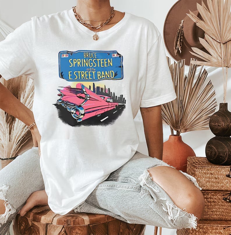 Bruce Springsteen T-Shirt, Vintage 1980S Bruce Springsteen Born In The Usa Tour T-Shirt, Bruce Springsteen Merch