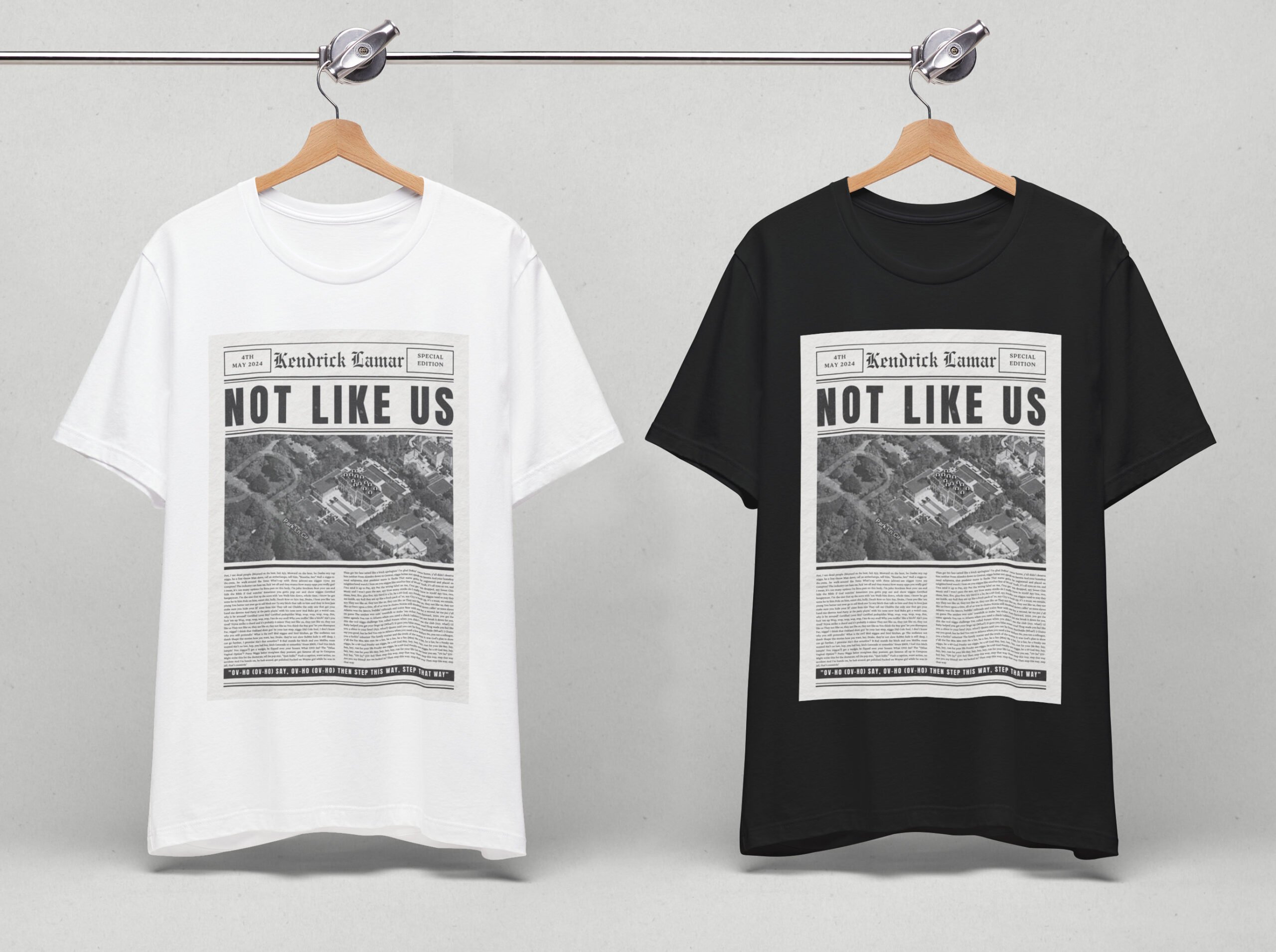 Kendrick Lamar They Not Like Us Shirt, Vintage Newspaper Lyric, Kendrick Lamar Shirt, Euphoria, Hip Hop Merch