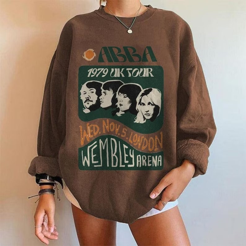 Retro Abba SweatShirt, Gift For Fan, Abba Oversized Hoodie