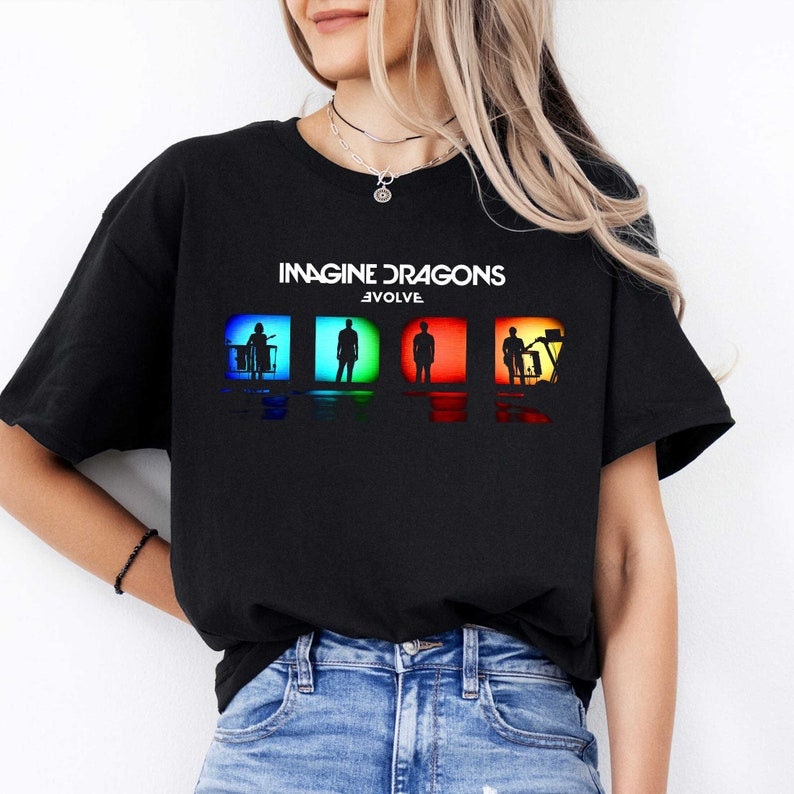 Vintage Imagine Dragons Evolve Shirt, Imagine Dragons T-Shirt, Imagine Dragons Tour Merch Shirt