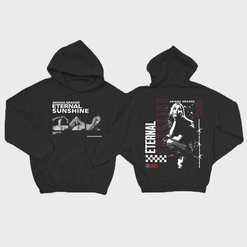 Vintage Ariana Eternal Sunshine Hoodie, Grande New Album Graphic Hoodie