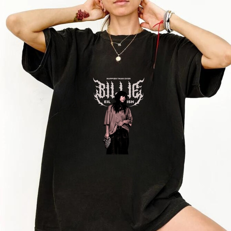 Vintage Billie Eilish Happier Than Ever Tour SweatShirt, The World Tour, Billie Eilish Shirt, Billie Eilish Merch