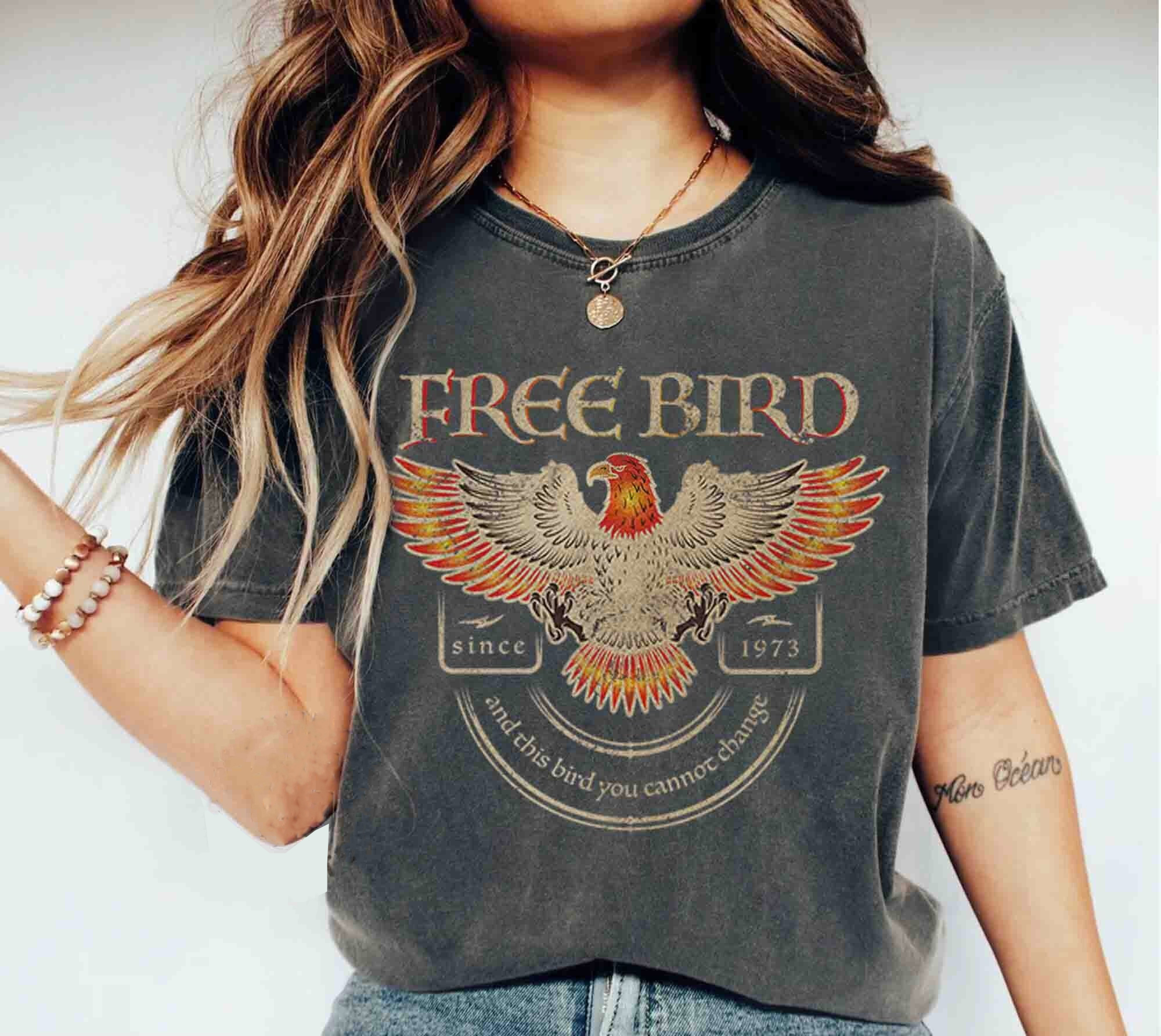 Free Bird Shirt, Old School Band TShirt, Retro Music Shirt, Rock Band Tee