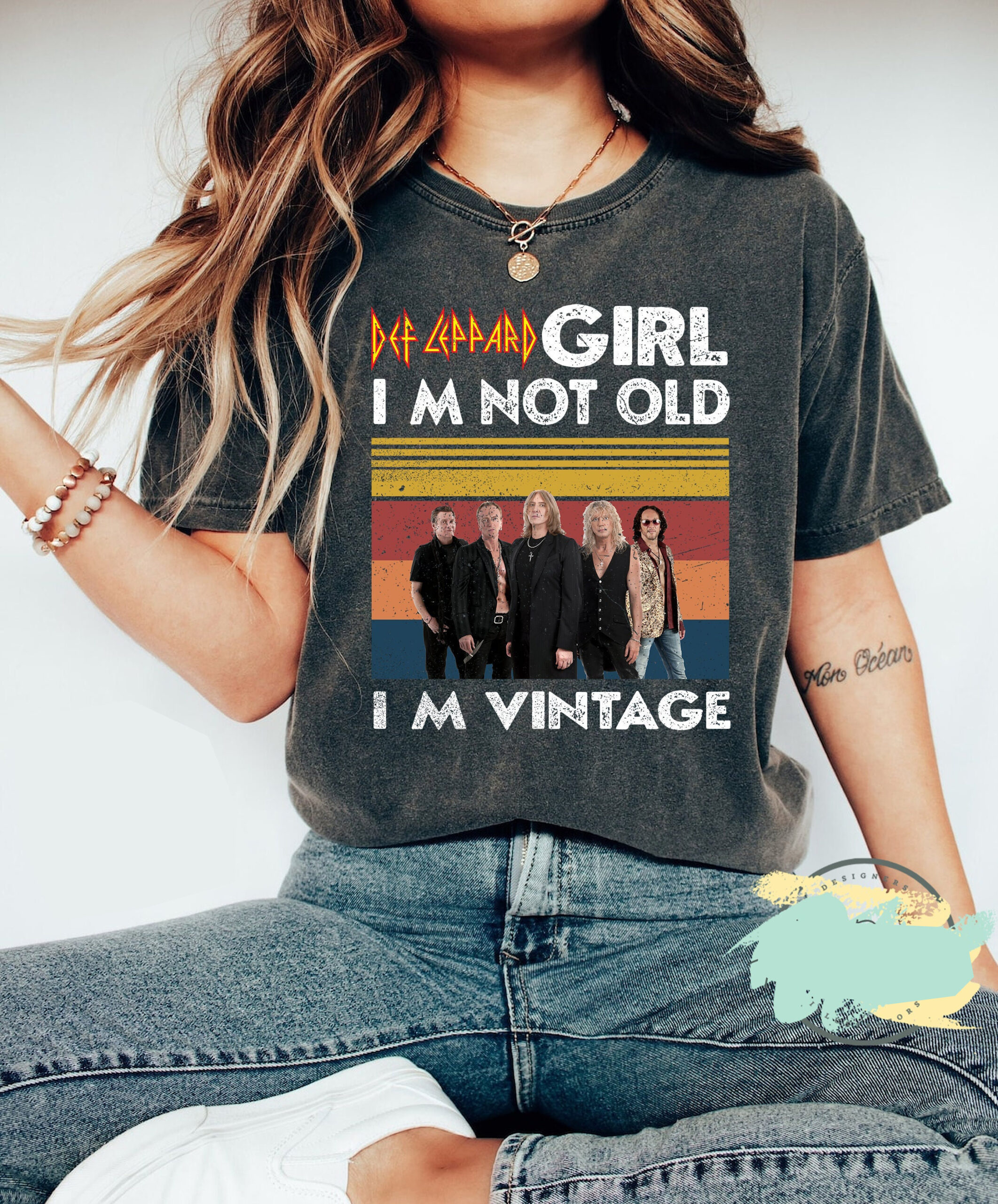 Def Leppard Shirt, Def Leppard Lovers IM Not Old IM Vintage Shirt, Vintage Def Leppard Hysteria Shirt