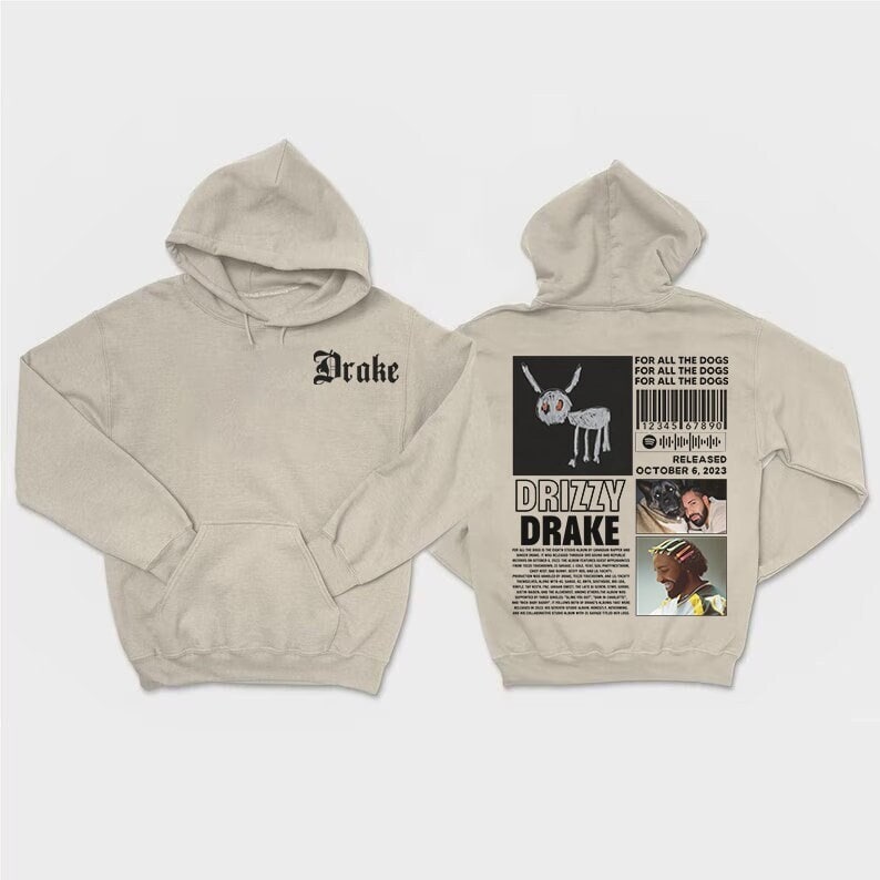 Drake Vintage Graphic 90S Hoodie, For All The Dogs Album Hoodie, Drake Take Care Hoodie, Drake Tour Hoodie