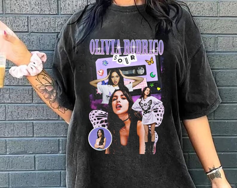 Vintage Olivia Rodrigo TShirt Gift For Him And Her, Olivia Rodrigo Vintage Unisex Shirt, Olivia Rodrigo Guts 90S Retro Design Graphic Tee