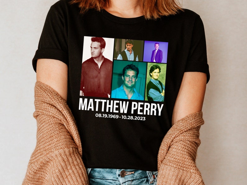 Matthew Perry SweatShirt Retro Chandler Bing Shirt Rip Matthew Perry Friends Shirt Chandler Bing Vintage
